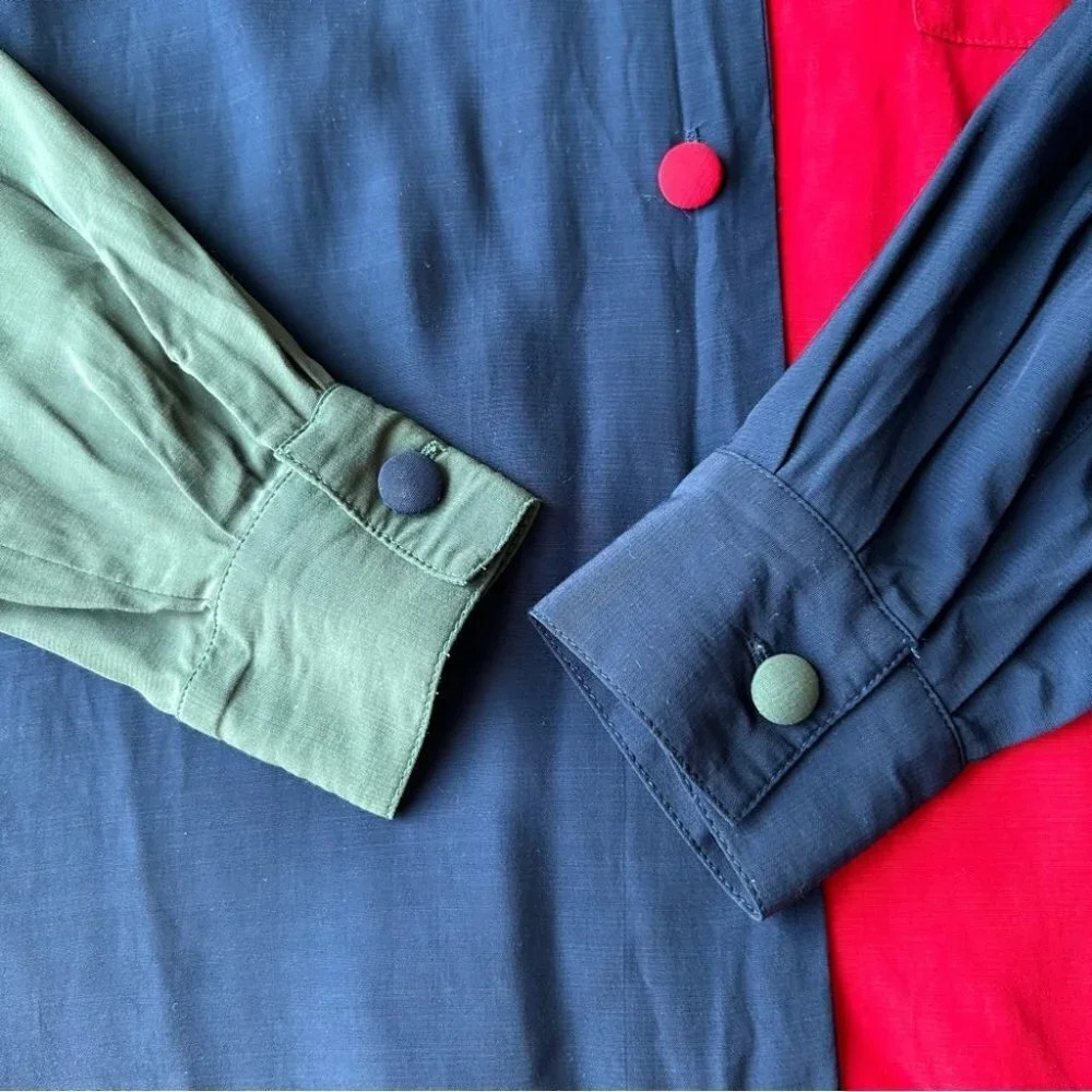 Vintage Eric Alexandre Colorblock Button Down Shirt - Picture 11 of 15